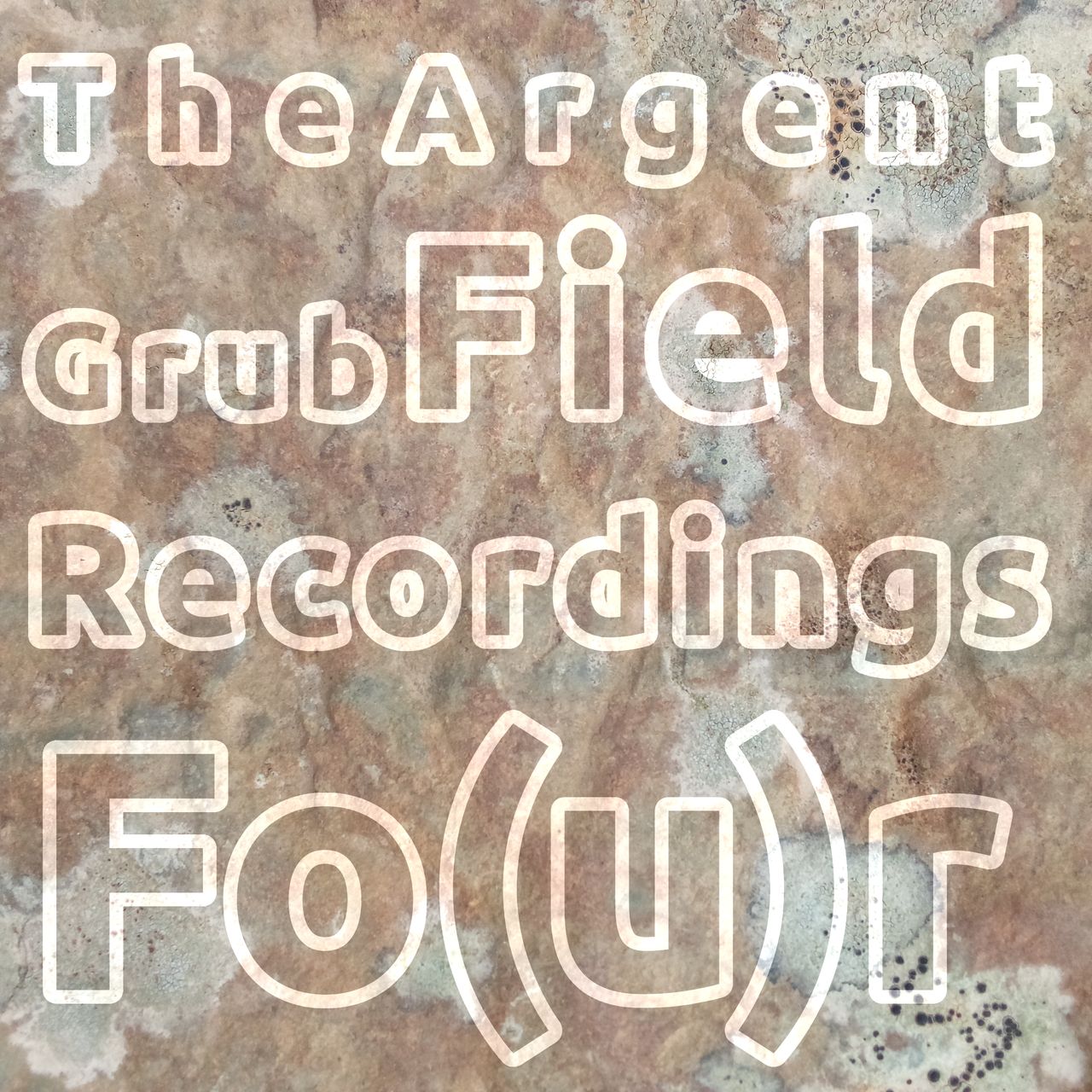 The Album title over a brown rock surface